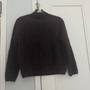 COS Dark red 100% cashmere brushed hair Sweater